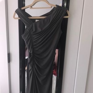 Olive Calvin Klein Gown